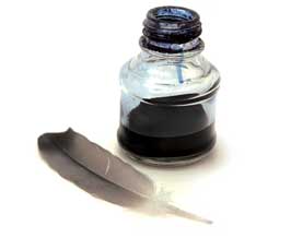 Ink Well and Quill